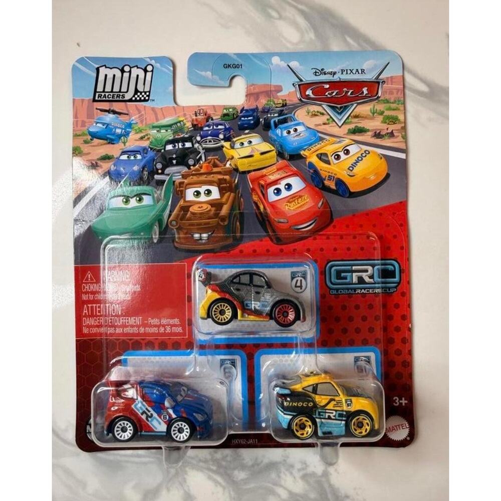 Disney Pixar Cars Mini Racers 3-Pack Rotor Die-Cast Metal Vehicles